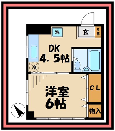 ニューホープハウスの物件間取画像